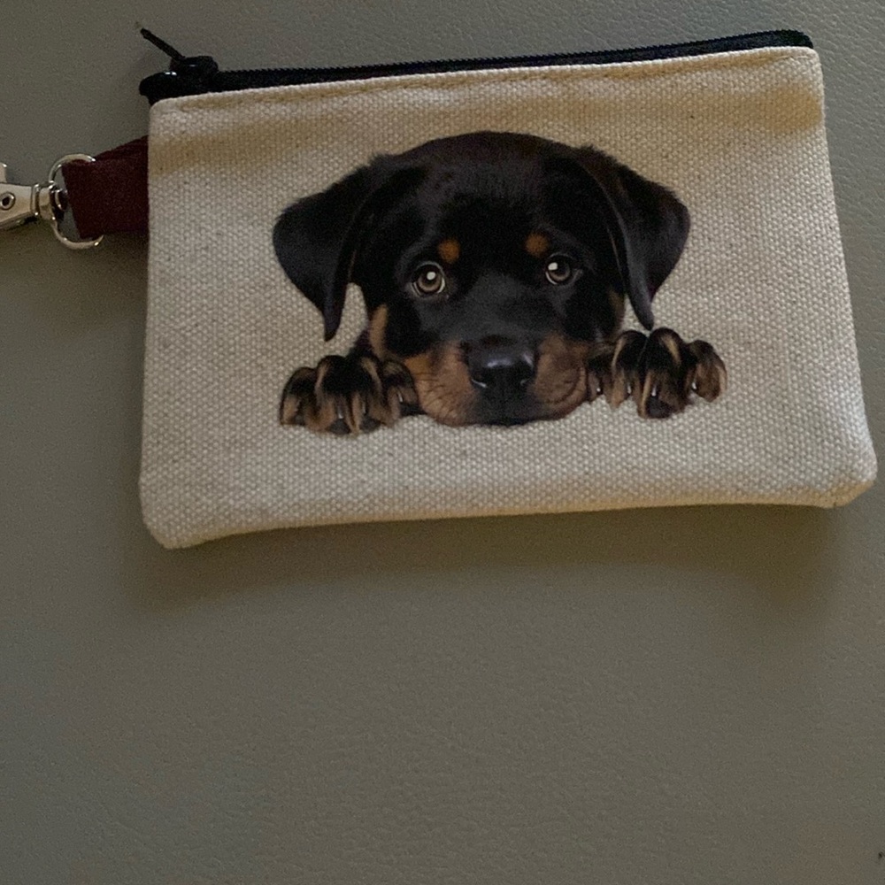 zippered  Coin accessory Pouch with Dog pick one - Picture 8 of 13